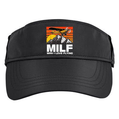 Funny Saying MILF Man I Love Flying Adult Drive Performance Visor