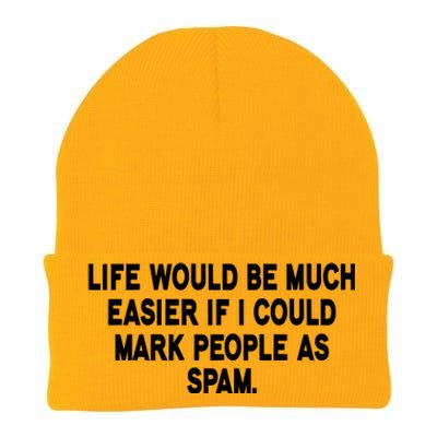 Funny Sarcastic Mark People As Spam Knit Cap Winter Beanie