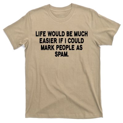 Funny Sarcastic Mark People As Spam T-Shirt