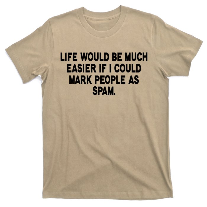 Funny Sarcastic Mark People As Spam T-Shirt