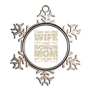 Floral Stepmom Mothers Day Mommy Mama Proud Bonus Mom Gift Metallic Star Ornament