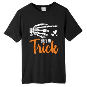 Funny SheS My Trick Skeleton Matching Couples Halloween Day Gift Tall Fusion ChromaSoft Performance T-Shirt