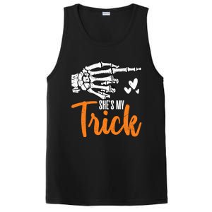 Funny SheS My Trick Skeleton Matching Couples Halloween Day Gift PosiCharge Competitor Tank