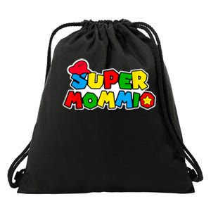 Funny Super Mommio Mother's Day Gamer Drawstring Bag