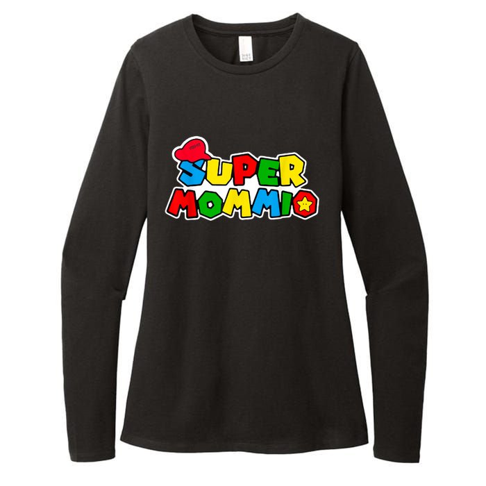 Funny Super Mommio Mother's Day Gamer Womens CVC Long Sleeve Shirt