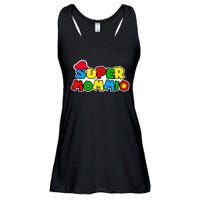 Funny Super Mommio Mother's Day Gamer Ladies Essential Flowy Tank