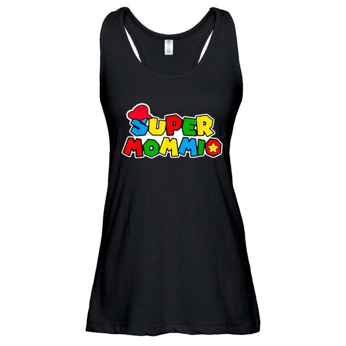 Funny Super Mommio Mother's Day Gamer Ladies Essential Flowy Tank