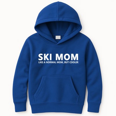 Funny Skiing Mother Ski Mom Cute Gift Kids Hoodie