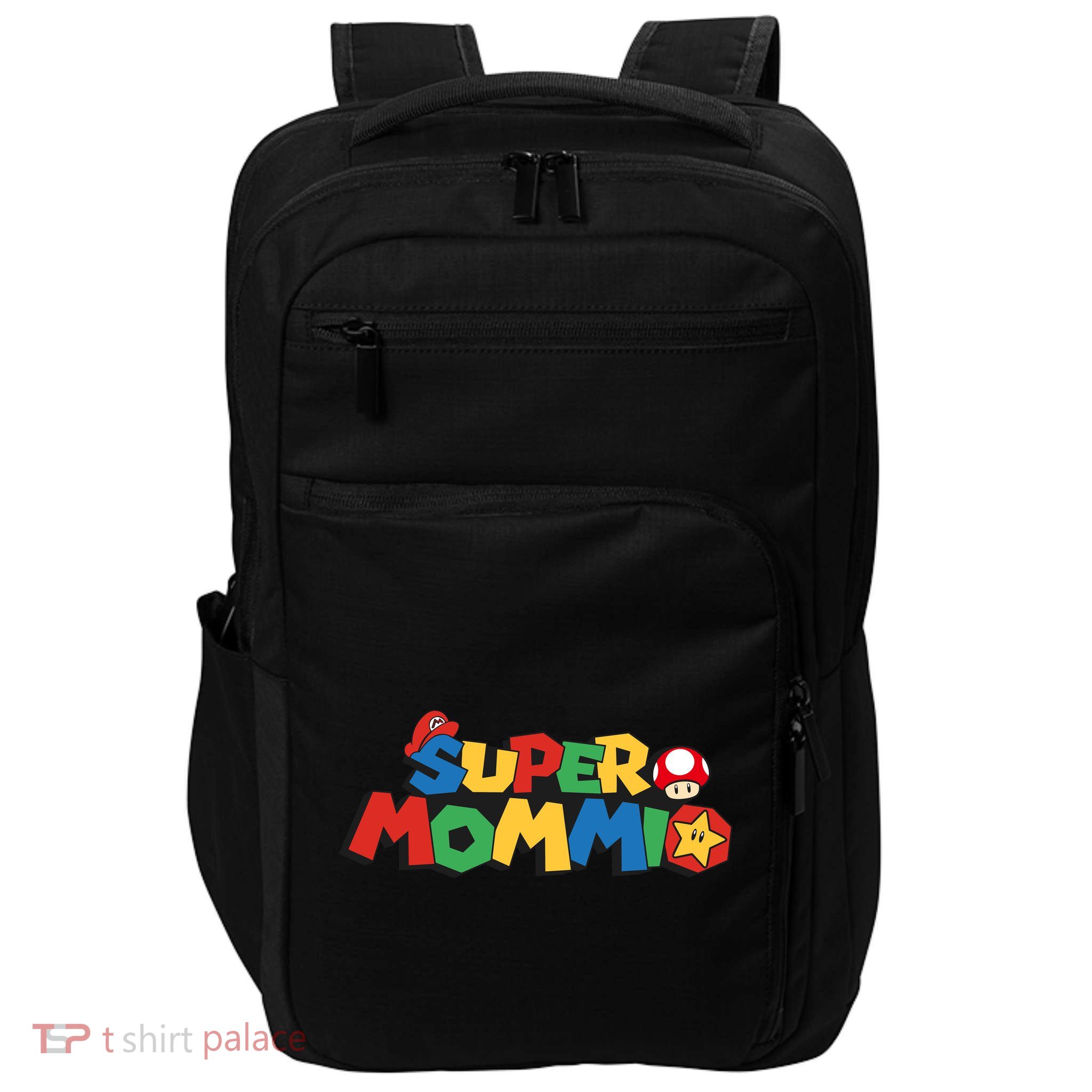 Funny Super Mommio Mother's Day Impact Tech Backpack