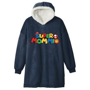 Funny Super Mommio Mother's Day Hooded Wearable Blanket