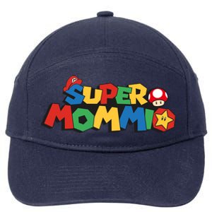 Funny Super Mommio Mother's Day 7-Panel Snapback Hat