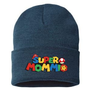 Funny Super Mommio Mother's Day Sustainable Knit Beanie