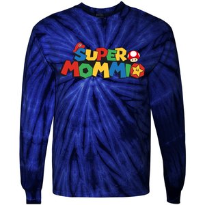 Funny Super Mommio Mother's Day Tie-Dye Long Sleeve Shirt