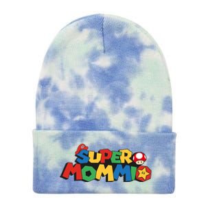 Funny Super Mommio Mother's Day Tie Dye 12in Knit Beanie