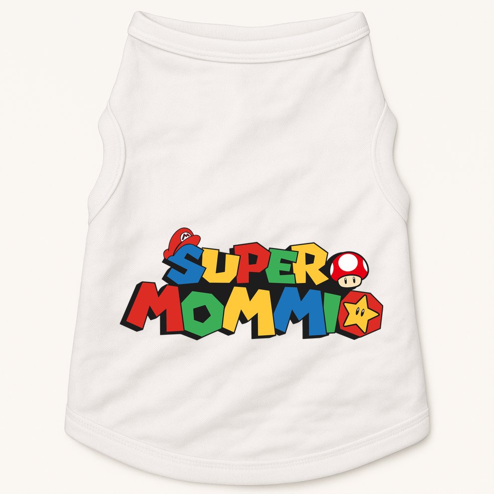 Funny Super Mommio Mother's Day Doggie Tank