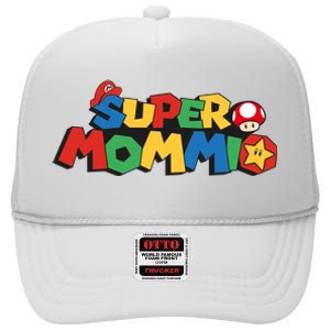 Funny Super Mommio Mother's Day High Crown Mesh Back Trucker Hat