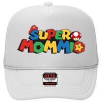 Funny Super Mommio Mother's Day High Crown Mesh Back Trucker Hat