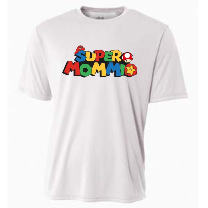 Funny Super Mommio Mother's Day Cooling Performance Crew T-Shirt