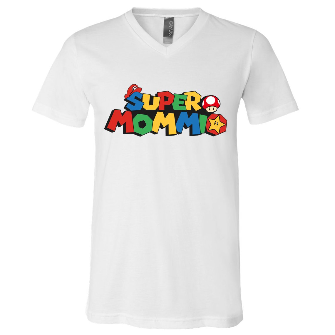 Funny Super Mommio Mother's Day V-Neck T-Shirt