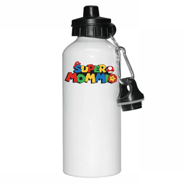 Funny Super Mommio Mother's Day Aluminum Water Bottle