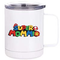 Funny Super Mommio Mother's Day 12 oz Stainless Steel Tumbler Cup