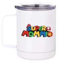 Funny Super Mommio Mother's Day 12 oz Stainless Steel Tumbler Cup