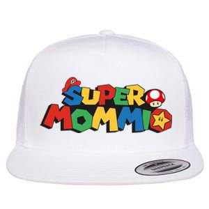 Funny Super Mommio Mother's Day Flat Bill Trucker Hat