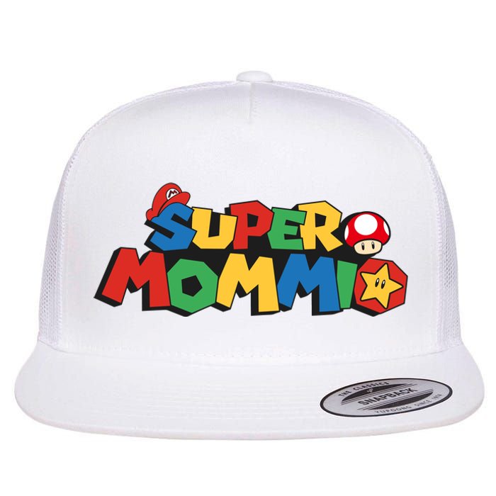 Funny Super Mommio Mother's Day Flat Bill Trucker Hat