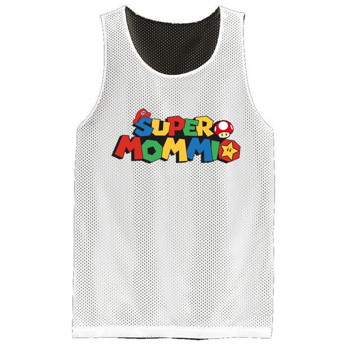 Funny Super Mommio Mother's Day Mesh Reversible Basketball Jersey Tank