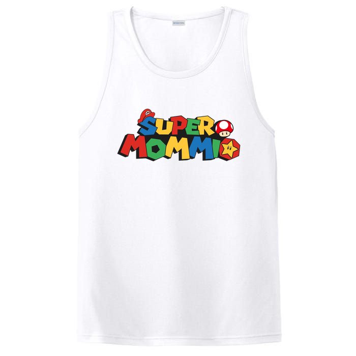 Funny Super Mommio Mother's Day PosiCharge Competitor Tank