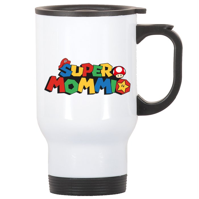 Funny Super Mommio Mother's Day Stainless Steel Travel Mug