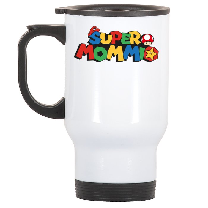 Funny Super Mommio Mother's Day Stainless Steel Travel Mug