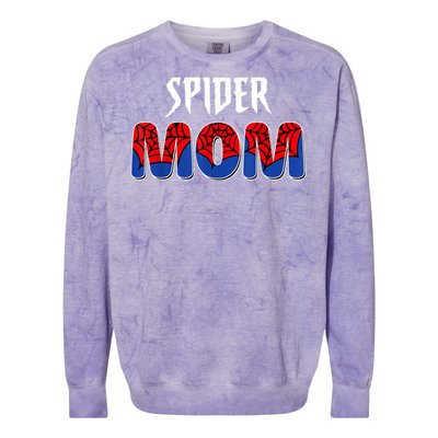 Funny Spider Mom For Love Colorblast Crewneck Sweatshirt