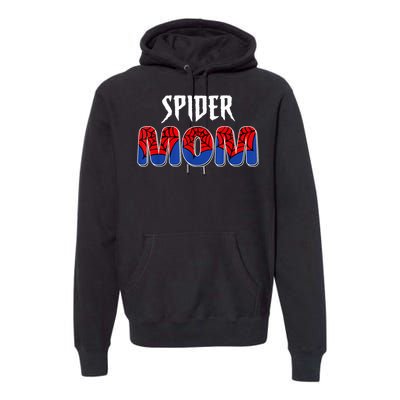 Funny Spider Mom For Love Premium Hoodie