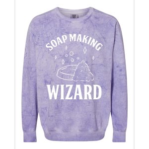 Funny Soap Maker Soap Making Wizard Diy Handmade Crafting Cute Gift Colorblast Crewneck Sweatshirt