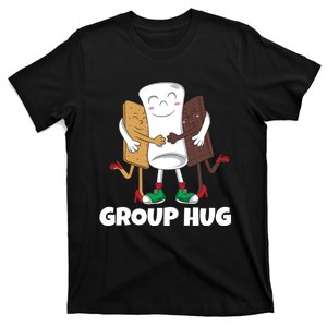 Funny Smores Marshmallow Chocolate Camping Group Hug T-Shirt