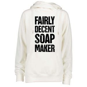 Funny Soap Maker / Craft Fair Home Soap Making Cute Gift Womens Funnel Neck Pullover Hood