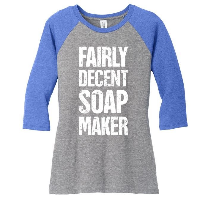 Funny Soap Maker / Craft Fair Home Soap Making Cute Gift Women's Tri-Blend 3/4-Sleeve Raglan Shirt