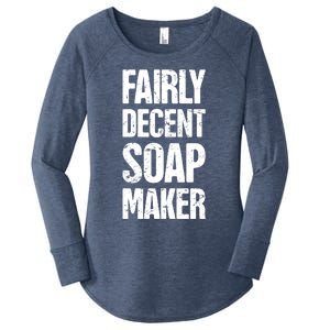 Funny Soap Maker / Craft Fair Home Soap Making Cute Gift Women's Perfect Tri Tunic Long Sleeve Shirt