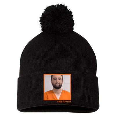 Free Scottie Mugshot Pom Pom 12in Knit Beanie