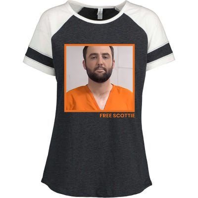 Free Scottie Mugshot Enza Ladies Jersey Colorblock Tee