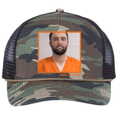 Free Scottie Mugshot Retro Rope Trucker Hat Cap