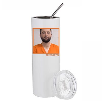 Free Scottie Mugshot Stainless Steel Tumbler