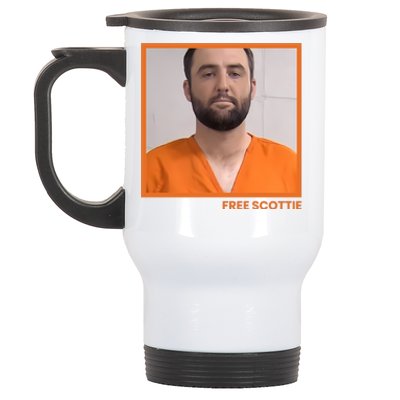 Free Scottie Mugshot Stainless Steel Travel Mug