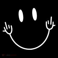 Funny Smiley Middle Finger Smile Face Premium Family Softstyle Adult Sport Polo