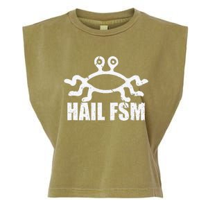 Flying Spaghetti Monster FSM Hail To The Spaghetti Monster Garment-Dyed Women's Muscle Tee