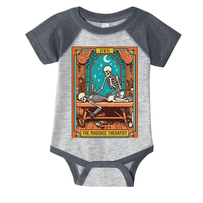 Funny Skeleton Massage Therapy Massage Therapist Tarot Card Infant Baby Jersey Bodysuit