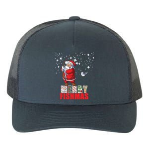 Funny Santa Merry Fishmas Christmas Family Matching Pajama Gift Yupoong Adult 5-Panel Trucker Hat