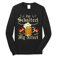 For Schnitzel My Nitzel Funny Oktoberfest Long Sleeve Shirt