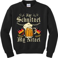 For Schnitzel My Nitzel Funny Oktoberfest Kids Sweatshirt